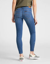 LEE SCARLETT CROPPED DAMSKIE SPODNIE JEANSOWE JEANSY DŻINSY RURKI 112106375